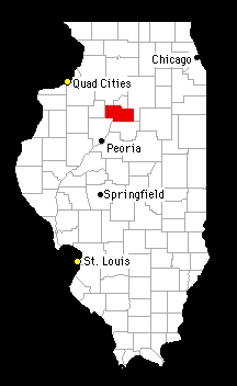 Location of Marshall County IL USA
